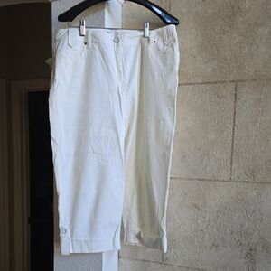 Chico's Cream Buttoned Pants